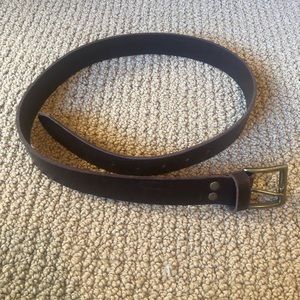 Portland leather brown belt - small